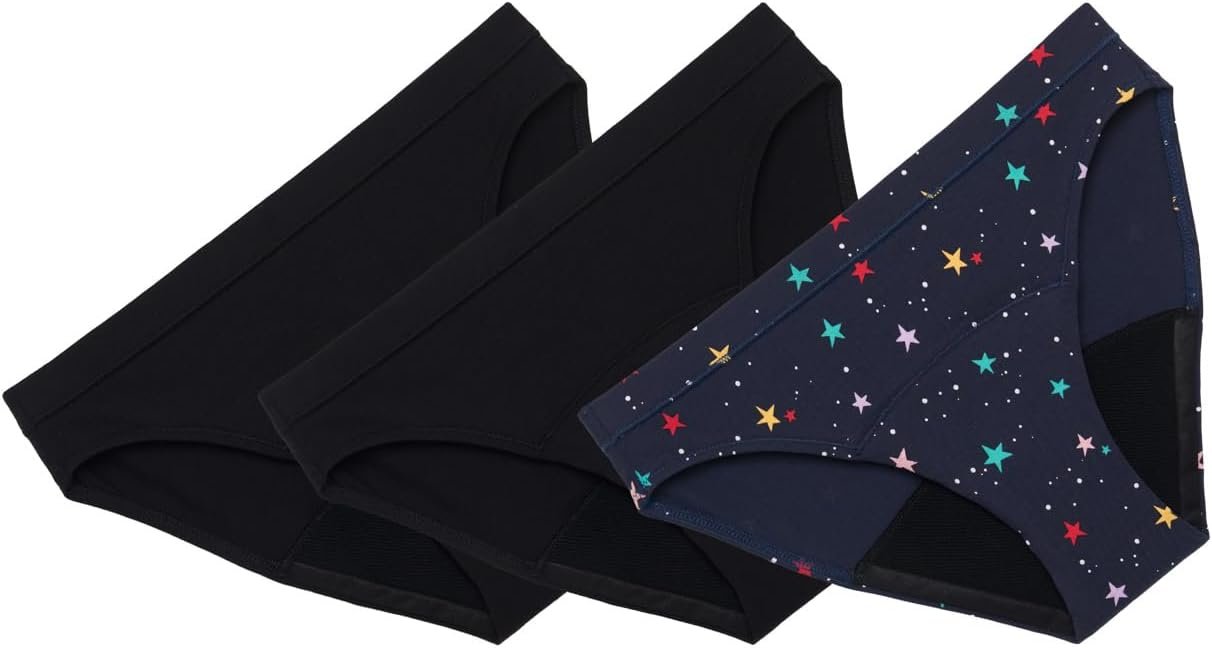 Thinx Teens Period Underwear, Brief-Style Period Panties for Teens, Holds Up to Regular 12 Tampons, Period Panties, Reusable