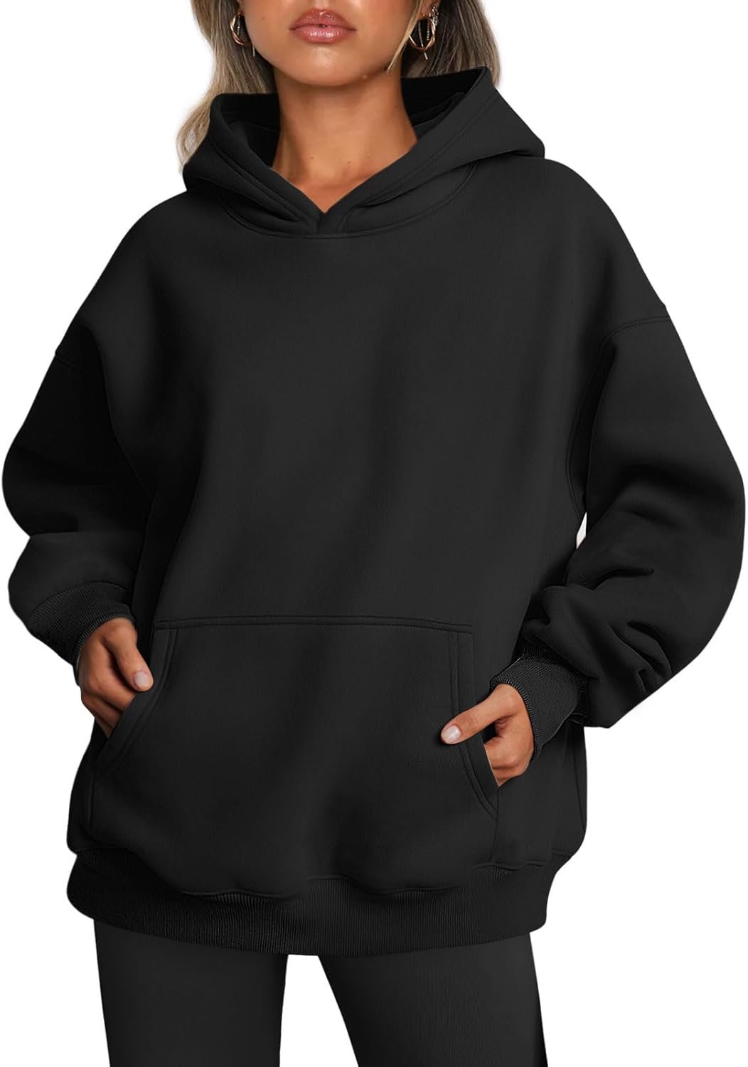 Trendy Queen Womens Oversized Hoodies Fleece Sweatshirts Fall Fashion Pullover Sweaters Winter Clothes