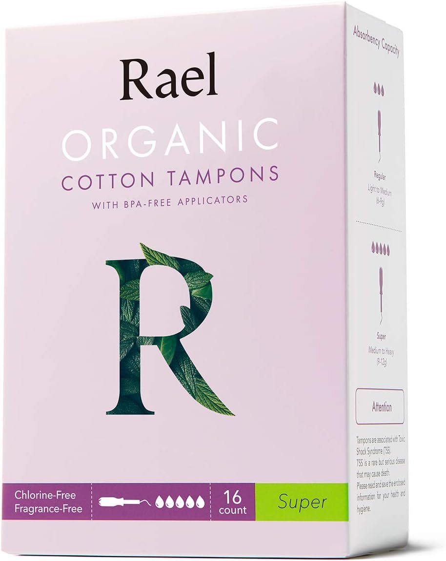 Tampons Made with Organic Cotton Super