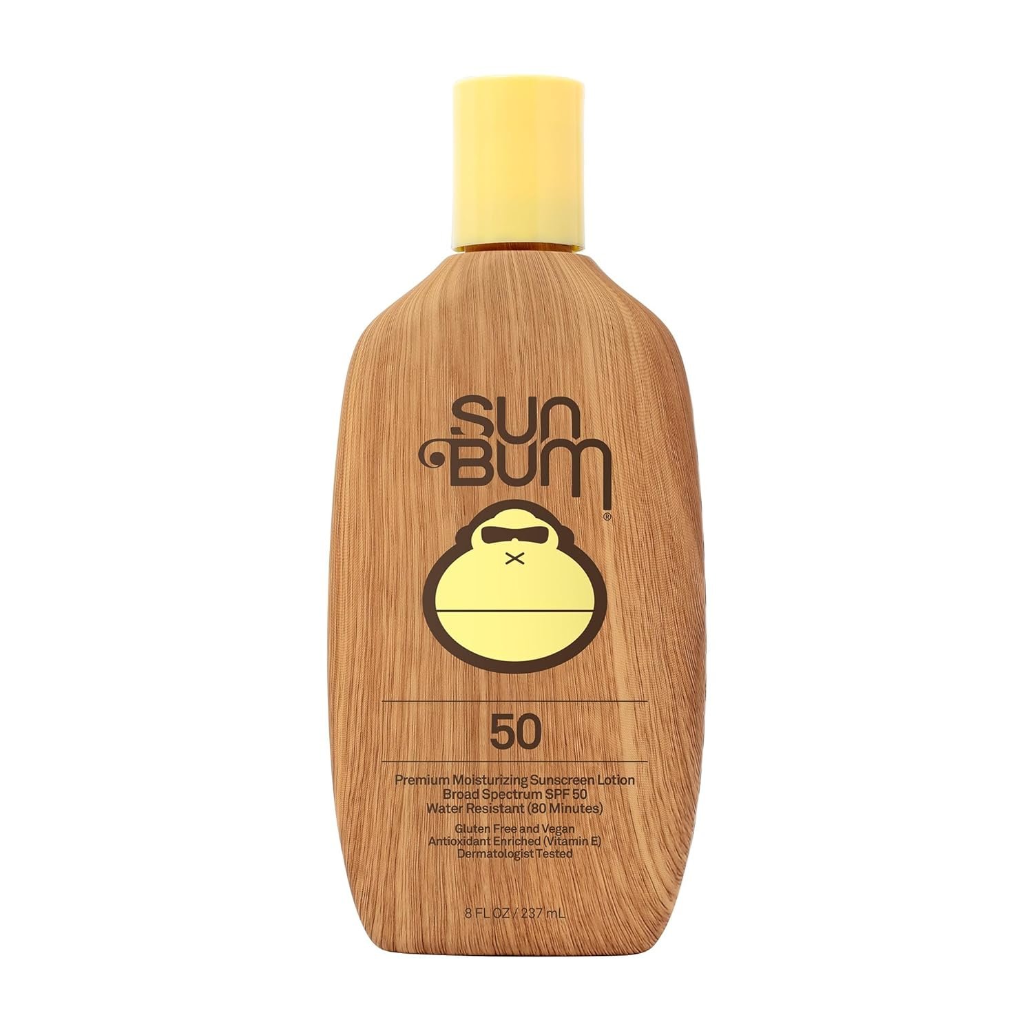 Sun Bum Original SPF 50 Sunscreen Body Lotion – Broad Spectrum Moisturizing Sunscreen with Vitamin E – Hawaii 104 Act Compliant (Made without Octinoxate & Oxybenzone) – 8 oz