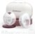 Momcozy M5 Hands-Free Wearable Breast Pump, Double-Sealed Flange for Baby-Like Comfort, 3 Modes & 9 Suction Levels, Portable Electric Pump – 24mm, 2-Pack Cozy Red