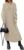 Saodimallsu Womens Oversized Sweater Dress Mock Neck Long Sleeve Casual Warm Chunky Knit Fall Winter Maxi Dresses