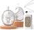 NCVI Ultra-Light Wearable Breastfeeding Pump Hands-Free, Hospital-Grade Portable Electric Breast Pump with Double Sealed Milk Cup, 21/24mm Flanges Suit for 17-23mm Small Nipples, 4 Modes 9 Levels
