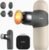 RENPHO Mini Thermal Massage Gun with Heat, Portable Deep Tissue Percussion Massager with 4 Heads for Neck & Back Comfort, Ultra-Quiet Operation for Home, Office & Travel, Includes Compact Carry Case