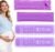 Postpartum Cold Pack, Perineal Cooling Pad Pregnancy & Hemorrhoid Pain Relief, Postpartum Ice Pack Pads with 2 Washable Sleeves (2 ice Pack+2 Fabric Cover) (Purple)