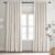 Topfinel Cream Linen Blackout Curtains 84 Inch Long for Bedroom Living Room, Ivory Pinch Pleat Back Tab Full Blackout Drapes Farmhouse Boho Curtains for Window, White Neutral Curtains 52″ X 84″ 7 FT