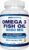 Arazo Nutrition Wild Caught Omega-3 Fish Oil Concentrate – 4,080mg per Serving – High EPA 1200mg & DHA 900mg – 120 Burpless Lemon Softgels