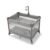 Graco On The Go Zip DLX Pack ‘n Play Playard, Folding Playpen with Bassinet, Portable Crib, Parker
